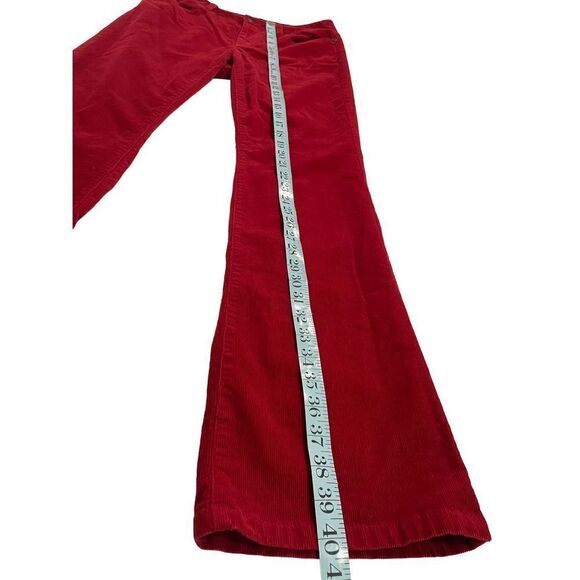 TALBOTS CURVY size 4 womens red corduroy bootcut jeans. - Picture 5 of 6